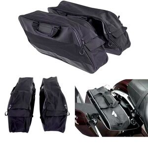 Harley Davidson Black Motorcycle Saddle Bags